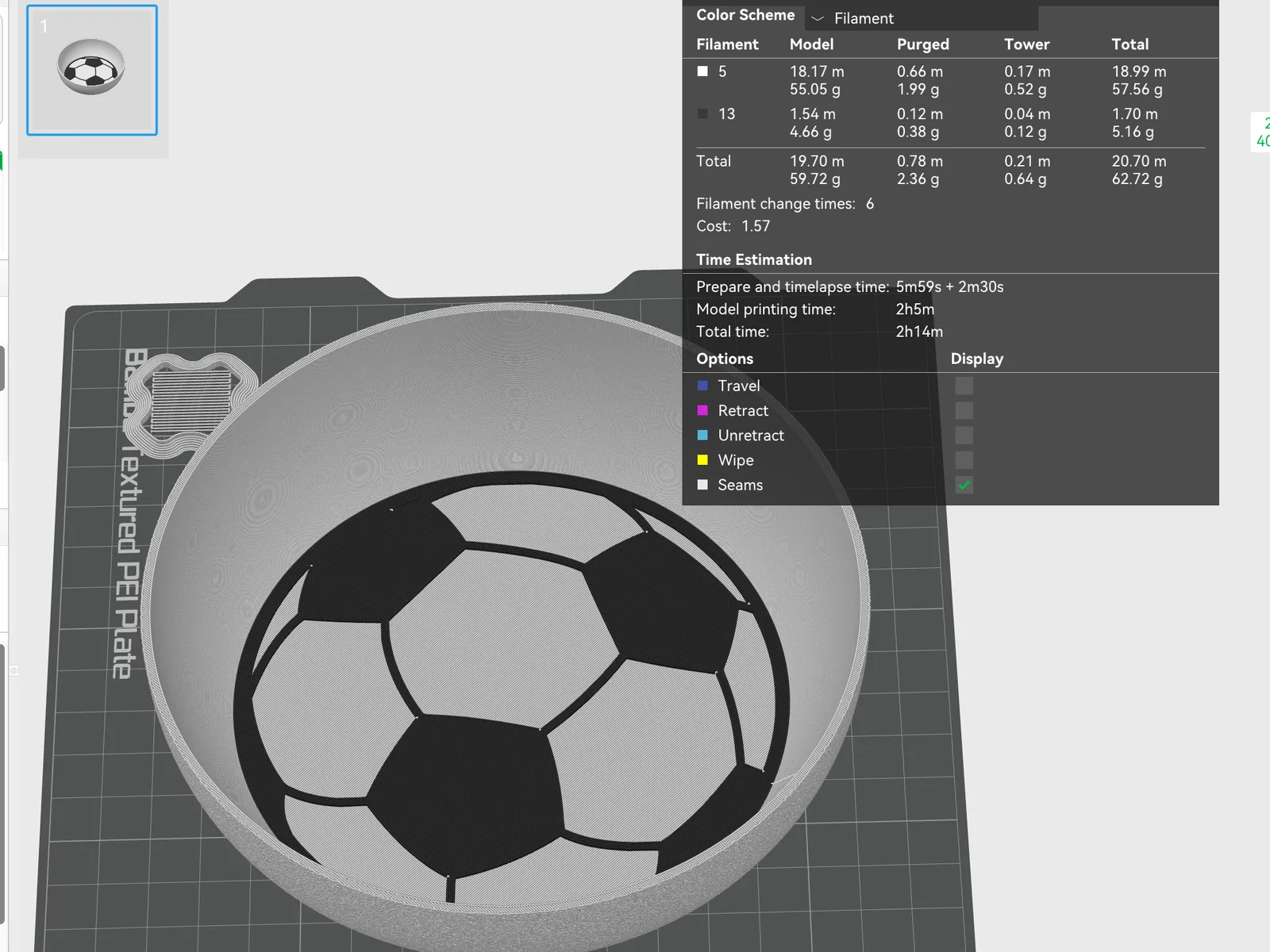 Tigela Bola de Futebol — foto 2